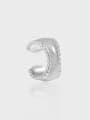 thumb 925 Sterling Silver Geometric Minimalist Single Earring 0