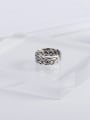 thumb 925 Sterling Silver Irregular Vintage  double line wavy lines  Band Ring 1