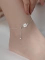 thumb 925 Sterling Silver Shell  Flower Minimalist Anklet 1