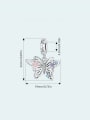 thumb 925 Sterling Silver Cubic Zirconia Cute Butterfly DIY Pendant 4