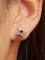 thumb 925 Sterling Silver Cute spider Stud Earring 1
