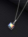 thumb 925 Sterling Silver Austrian Crystal Geometric Classic Necklace 2