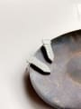 thumb 925 Sterling Silver  Irregular Fashion Strap Zirconium Drill Trend Stud Earring 0