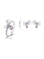 thumb 925 Sterling Silver Cubic Zirconia  Cute Butterfly  Ring And Earring Set 2