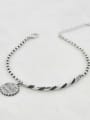 thumb Vintage Sterling Silver With Antique Silver Plated Vintage Round Bracelets 0