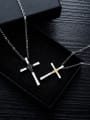 thumb Titanium Cross Minimalist Regligious Necklace 3