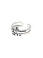 thumb 925 Sterling Silver Letter Vintage Stackable Ring 0