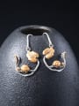 thumb 925 Sterling Silver Insect Vintage Hook Earring 2