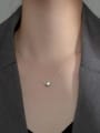 thumb 925 Sterling Silver Smooth Geometric Minimalist  Pendant Necklace 1