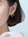 thumb 925 Sterling Silver Star Minimalist Stud Earring 3