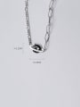 thumb 925 Sterling Silver Vintage  Irregular Chain Necklace 4