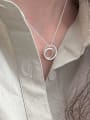 thumb 925 Sterling Silver Hollow Geometric Vintage Necklace 1