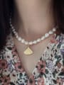 thumb 925 Sterling Silver Freshwater Pearl Irregular Vintage Necklace 1