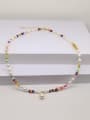 thumb Freshwater Pearl Multi Color Glass bead Bohemia Necklace 2