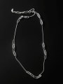thumb 925 Sterling Silver Geometric Minimalist Necklace 0