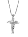 thumb Stainless steel Angel Hip Hop Long Strand Necklace 2