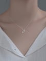 thumb 925 Sterling Silver Cubic Zirconia Dolphin Minimalist Necklace 2