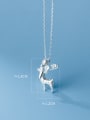 thumb 925 Sterling Silver Deer Minimalist Necklace 3