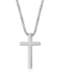 thumb Titanium Steel Cross Minimalist Regligious Necklace 3