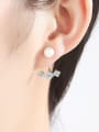 thumb 925 Sterling Silver Freshwater Pearl Multi Color Flower Trend Drop Earring 3