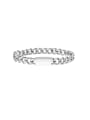 thumb Stainless steel Geometric Chain Hip Hop Link Bracelet 0