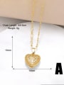 thumb Brass Cubic Zirconia Heart Minimalist Necklace 1