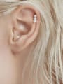 thumb Brass Imitation Pearl Geometric Minimalist Clip Earring(Single) 1