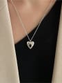 thumb 925 Sterling Silver Acrylic Heart Minimalist Necklace 1