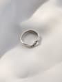 thumb 925 Sterling Silver Letter Minimalist Free Size Ring 0