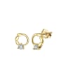 thumb 925 Sterling Silver Geometric Minimalist Stud Earring 0