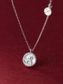 thumb 925 Sterling Silver Enamel Round Necklace 3