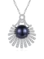 thumb 925 Sterling Silver Freshwater Pearl Irregular Luxury Necklace 0