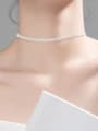 thumb 925 Sterling Silver Round Minimalist Choker Necklace 4