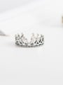 thumb 925 Sterling Silver Crown Vintage Band Ring 2