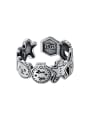 thumb 925 Sterling Silver Icon Vintage Band Ring 0