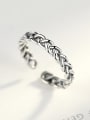 thumb 925 Sterling Silver minimalist antique twist chain free size band ring 3