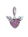 thumb 925 Sterling Silver Cubic Zirconia Vintage Heart  Pendant 3