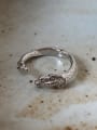 thumb 925 Sterling Silver Lizard Vintage Band Ring 1