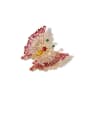 thumb Copper Cubic Zirconia White Butterfly Cute Brooches 2