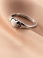 thumb 925 Sterling Silver Heart Minimalist Band Ring 0