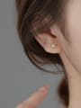 thumb 925 Sterling Silver Crystal Geometric Minimalist Stud Earring 1