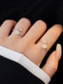 thumb 925 Sterling Silver Flower Trend Band Ring 1
