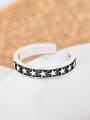 thumb 925 Sterling Silver Star Vintage Band Ring 1