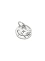 thumb Vintage Sterling Silver With Antique Silver Plated Vintage Round Pendants 0