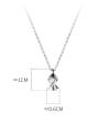 thumb 925 Sterling Silver Cubic Zirconia Angel Minimalist Necklace 3