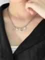 thumb 925 Sterling Silver  Vintage Letter Smiley  Pendant Necklace 1