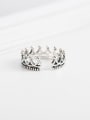 thumb 925 Sterling Silver Crown Vintage Band Ring 3
