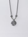thumb 925 Sterling Silver Vintage  Flower Necklace 1
