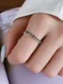 thumb 925 Sterling Silver Cubic Zirconia Geometric Vintage Band Ring 1
