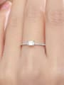 thumb 925 Sterling Silver Cubic Zirconia Geometric Classic Band Ring 1